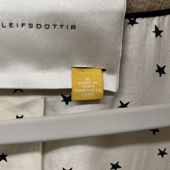 Leifsdottir Coat Womens 8 Tan Wool Mohair Alpaca Blend Textured Button Classy - Picture 8 of 13